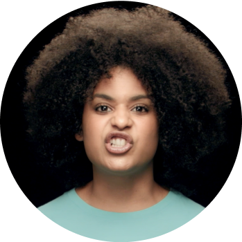 young african american woman performing poetry