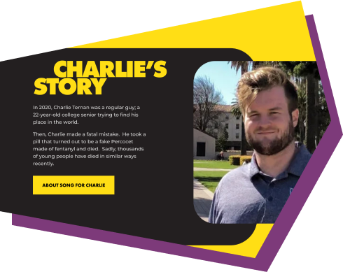 Charlie, a 22-year-old who died after taking a counterfeit pill containing fentanyl